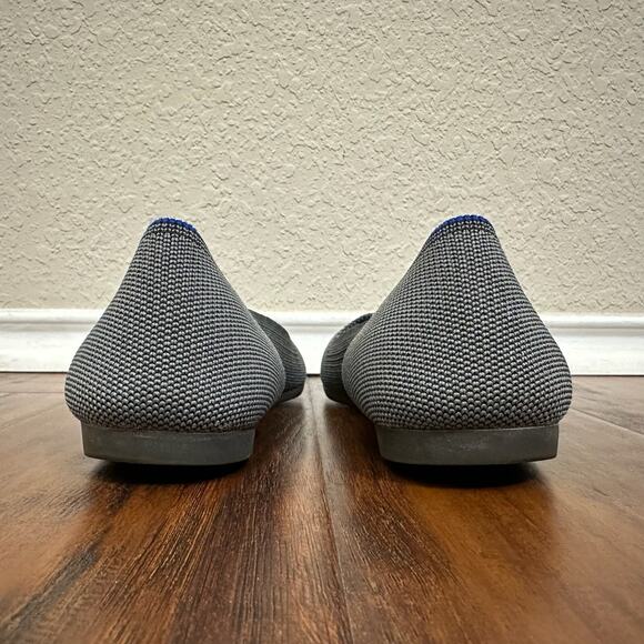 ROTHY'S The Point Birdseye Ballet Flats Gray Slip On Lightweight - Picture 7 of 10